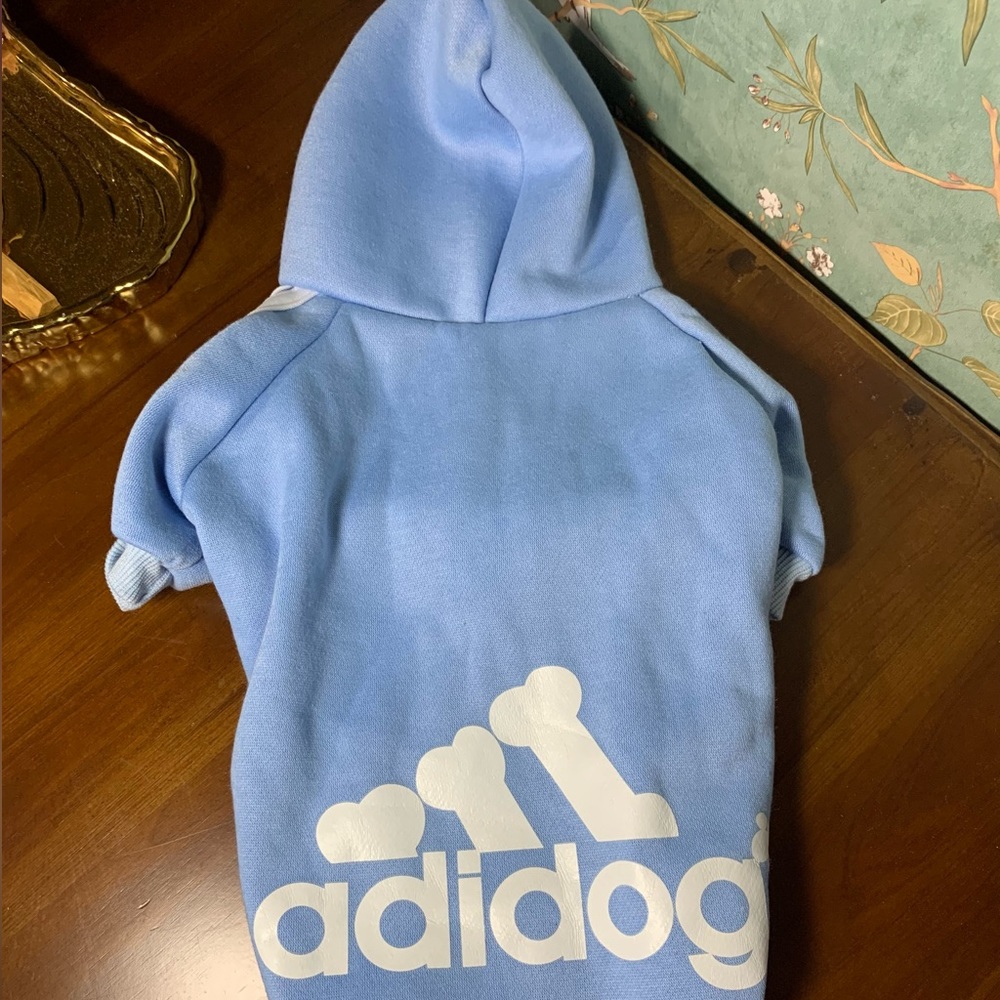 Adidog Hoodie Blue Size Large New